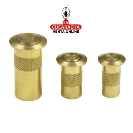 SOPORTE LATON EMBELLECEDOR DE EMBUTIR CON MUELLE MODELO 100.