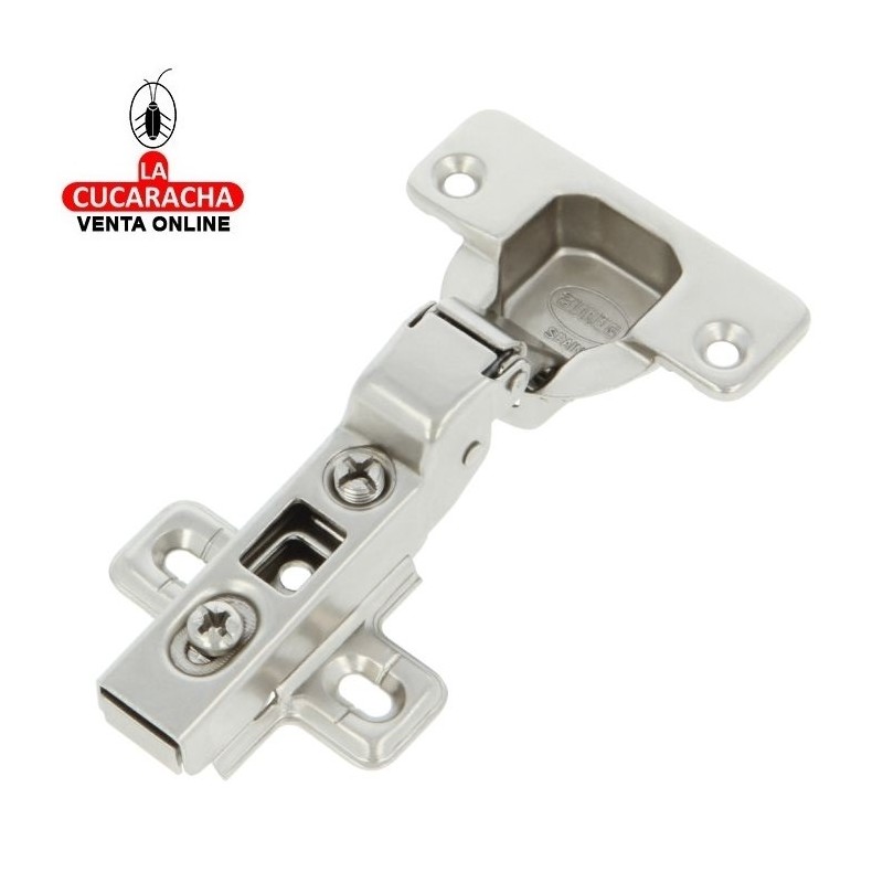 BISAGRA DE CAZOLETA ACERO ACODADA 35MM PESTILLO APERTURA RAPIDA MODELO 4100.