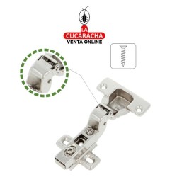 BISAGRA DE CAZOLETA ACERO SUPERACODADA 35MM PESTILLO APERTURA RAPIDA MODELO 4200.