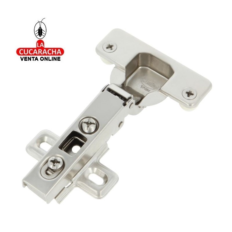BISAGRA DE CAZOLETA ACERO RECTA 35MM PESTILLO APERTURA RAPIDA MODELO 4280.