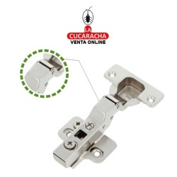 BISAGRA DE CAZOLETA HIDRAULICA ACERO ACODADA 35MM PESTILLO APERTURA RAPIDA MODELO 5100.