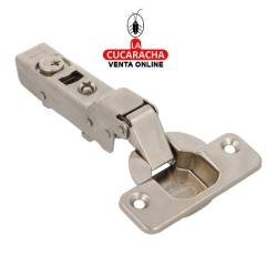 BISAGRA DE CAZOLETA HIDRAULICA ACERO ACODADA 35MM PESTILLO APERTURA RAPIDA MODELO 5100.