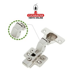 BISAGRA DE CAZOLETA HIDRAULICA ACERO SUPERACODADA 35MM PESTILLO APERTURA RAPIDA MODELO 5200.