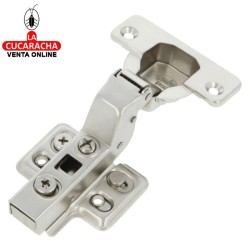 BISAGRA DE CAZOLETA HIDRAULICA ACERO SUPERACODADA 35MM PESTILLO APERTURA RAPIDA MODELO 5200.