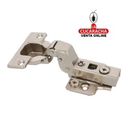 BISAGRA DE CAZOLETA HIDRAULICA ACERO SUPERACODADA 35MM PESTILLO APERTURA RAPIDA MODELO 5200.