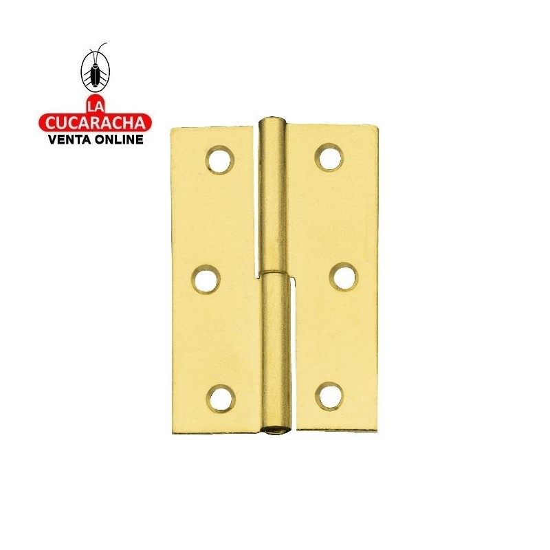 BISAGRA DESMONTABLE ACERO LATONADO BARNIZADO MODELO 540.
