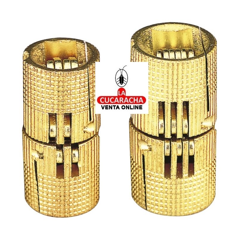 BISAGRA LATON OCULTA DE EMBUTIR PULIDO BARNIZADO MODELO 1020.