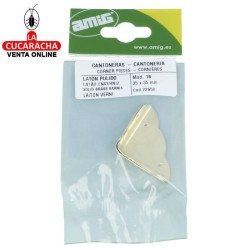 BOLSA 2-CANTONERA BISAGRA LATON MATE PEQUEÑA ESTUCHE MODELO 16.