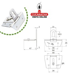 COLGADOR ACERO ZINCADO MODULOS COCINA MODELO 4.