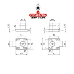 COLGADOR ACERO ZINCADO MODULOS COCINA SUSPENDIDOS MODELO 7.