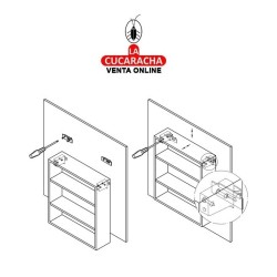 COLGADOR ACERO Y PLASTICO MODULOS COCINA SUSPENDIDOS MODELO 12.