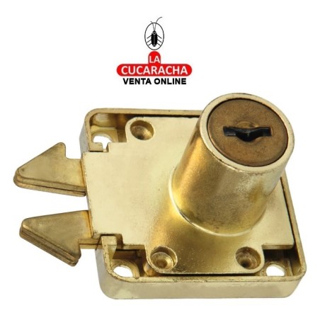 CERRADURA DE MUEBLE CON GANCHO PUERTAS CORREDERAS MODELO 2A.