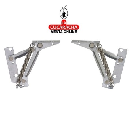 BISAGRA COMPAS ACERO CON MUELLE FUNCION APERTURA ASCENDENTE MODELO 70.