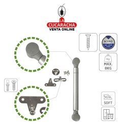 BISAGRA COMPAS DE GAS CERRADO FUNCION APERTURA DESCENDENTE MODELO 96.