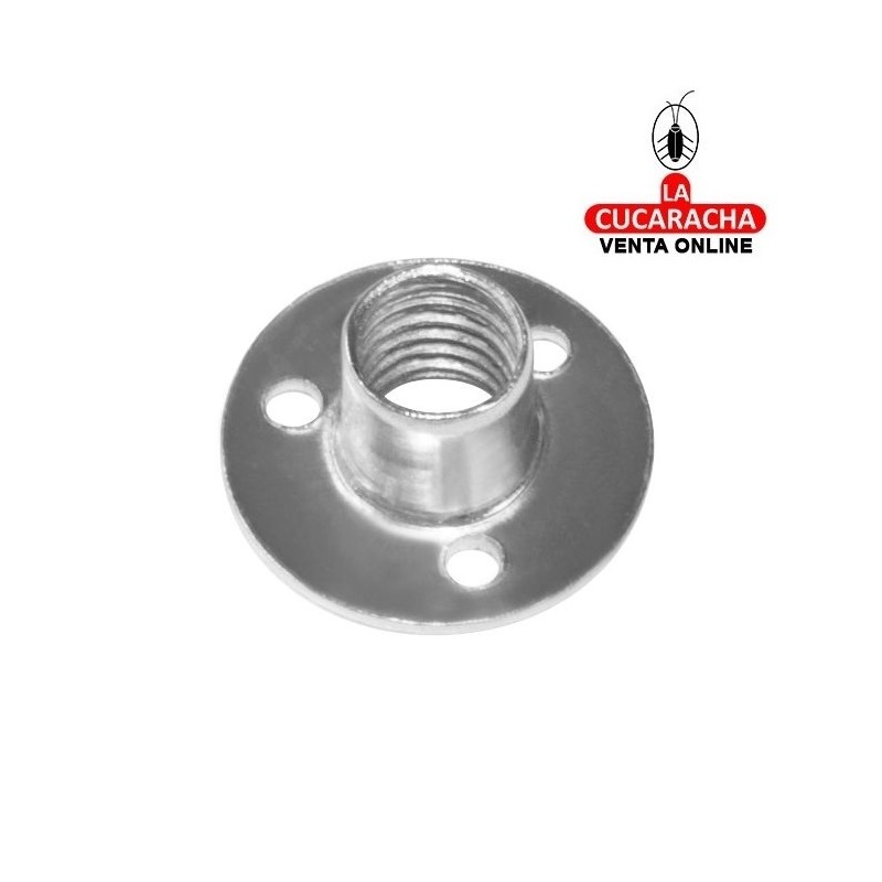 TUERCA ACERO SIN PUAS ROSCA PARA PATAS Y RUEDAS CON ESPIGA ROSCADO MODELO 135.