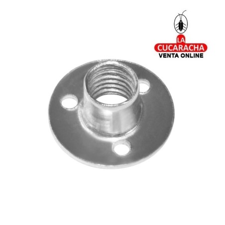 TUERCA ACERO SIN PUAS ROSCA PARA PATAS Y RUEDAS CON ESPIGA ROSCADO MODELO 135.