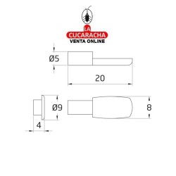 SOPORTE PLANO ACERO BALDA INTERIOR ARMARIO MODELO 162.