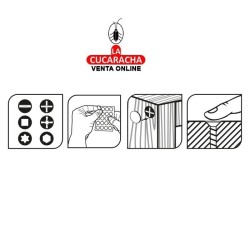 BOLSA 48-TAPON ADHESIVO PVC 18MM TAPAR CABEZA TORNILLOS MODELO 614.