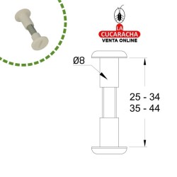 BLISTER 4-TORNILLO ENSABLE MUEBLES METRICA 6MM TUERCA PLASTICO MODELO 4.