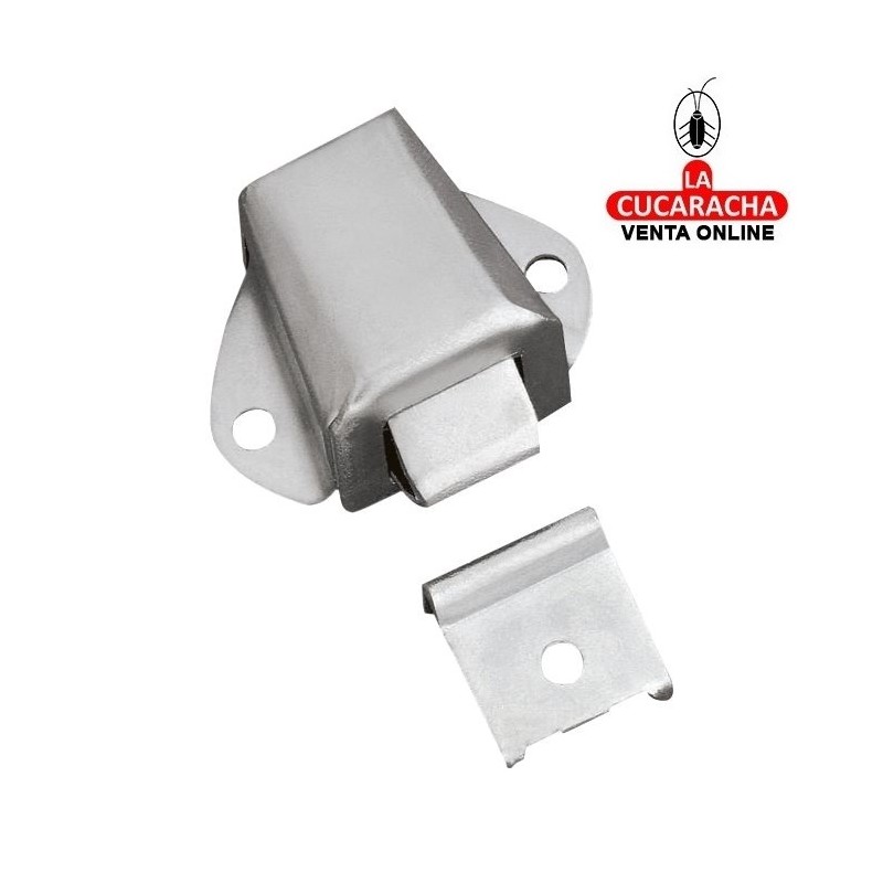 GOLPETE ACERO MUEBLE CIERRE PUERTAS ARMARIO 25X24MM MODELO 1.