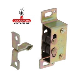 GOLPETE ACERO CON RODILLOS NYLON CIERRE PUERTAS ARMARIO 46x15mm MODELO 15.