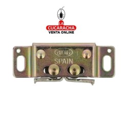 GOLPETE ACERO CON RODILLOS NYLON CIERRE PUERTAS ARMARIO 46x15mm MODELO 15.