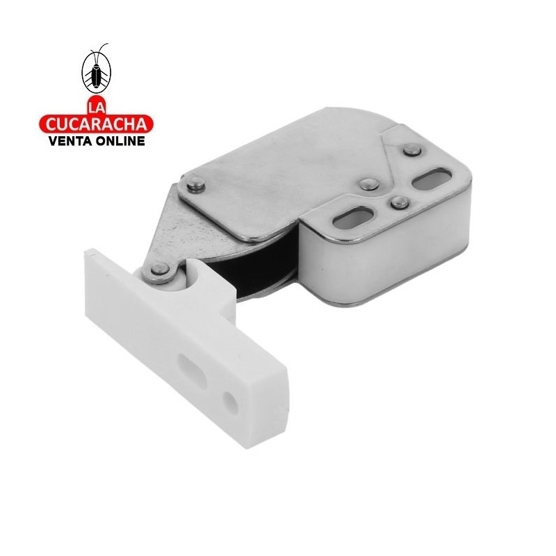 GOLPETE ACERO CON MUELLE CIERRE PUERTAS ARMARIO 28x35mm MODELO 30.