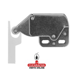 GOLPETE ACERO CON MUELLE CIERRE PUERTAS ARMARIO 28x35mm MODELO 30.