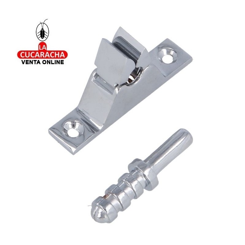 GOLPETE ZAMAK DE SUELO SUJECION PUERTAS Y VENTANAS 60x30x13mm MODELO 100.