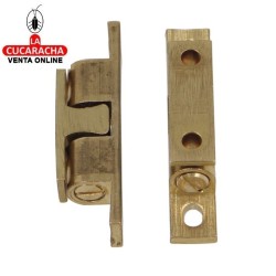 GOLPETE LATON RODILLOS ACERO SUJECION PUERTAS ARMARIO 50x9mm MODELO 13.