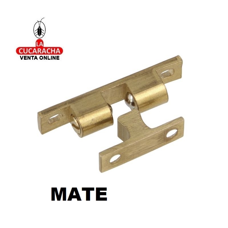 GOLPETE LATON RODILLOS ACERO SUJECION PUERTAS ARMARIO 60x12mm MODELO 14.