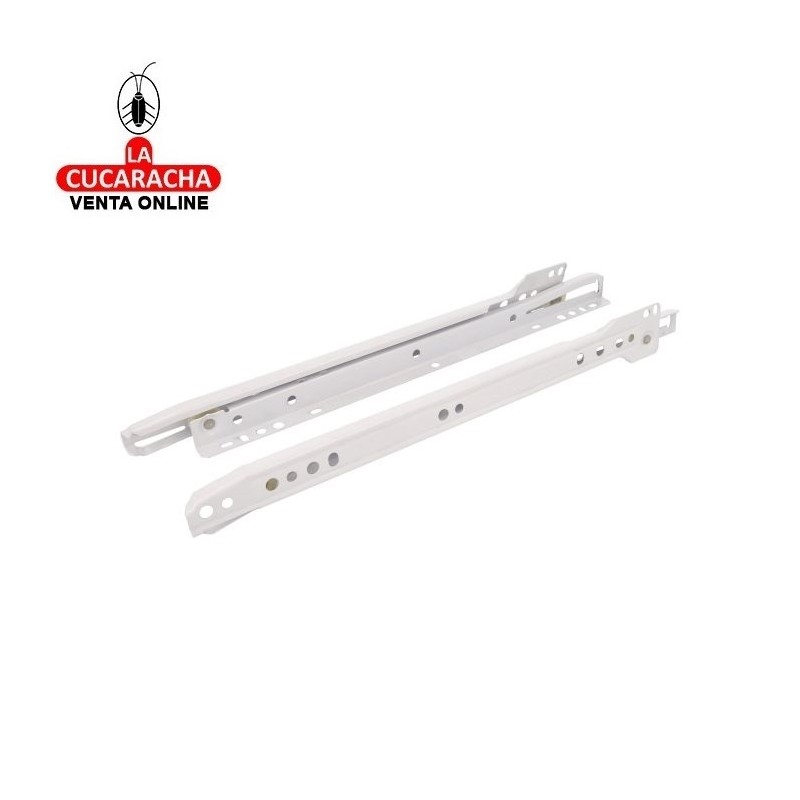 GUIA METALICA CAJONES CORREDERA CON RUEDAS PARA CAJON CON RODILLOS MODELO 12 NIZA.