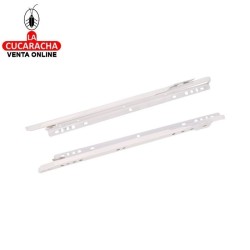 GUIA METALICA CAJONES CORREDERA CON RUEDAS PARA CAJON CON RODILLOS MODELO 12 NIZA.