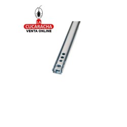 JUEGO GUIA METALICA CAJONES CORREDERA CON BOLAS PARA CAJON EXTRACCION PARCIAL MODELO 25.