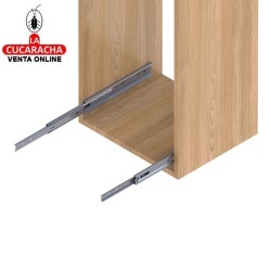 JUEGO GUIA METALICA CAJONES CORREDERA DE EXTRACCION TOTAL CON RODAMIENTOS MODELO 35.