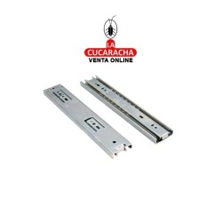 JUEGO GUIA METALICA CAJONES CORREDERA DE EXTRACCION TOTAL CON RODAMIENTOS MODELO 35.