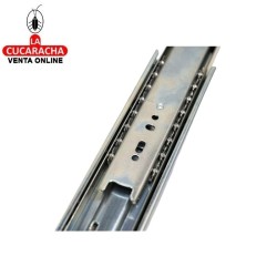 JUEGO GUIA METALICA CAJONES CORREDERA DE EXTRACCION TOTAL CON RODAMIENTOS MODELO 35.