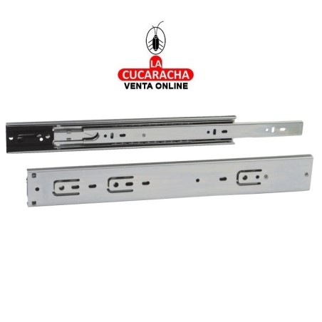 JUEGO GUIA METALICA CAJONES CORREDERA DE EXTRACCION TOTAL Y AUTOCIERRE MODELO 36.