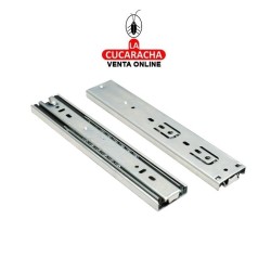 JUEGO GUIA METALICA CAJONES CORREDERA DE EXTRACCION TOTAL Y AUTOCIERRE MODELO 36.