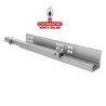 JUEGO GUIA METALICA CAJONES EXTRACCION PARCIAL AUTOCIERRE SUAVE MODELO 40.
