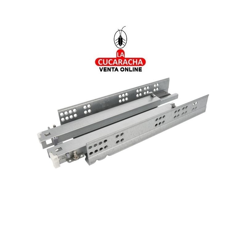 GUIA METALICA CAJONES EXTRACCION TOTAL AUTOCIERRE SUAVE MODELO 41.