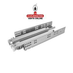 GUIA METALICA CAJONES EXTRACCION TOTAL AUTOCIERRE SUAVE MODELO 41.