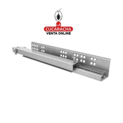 GUIA METALICA CAJONES EXTRACCION TOTAL AUTOCIERRE SUAVE MODELO 41.