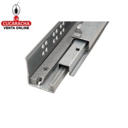 GUIA METALICA CAJONES EXTRACCION TOTAL AUTOCIERRE SUAVE MODELO 41.