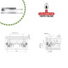 GUIA METALICA CAJONES EXTRACCION TOTAL AUTOCIERRE SUAVE MODELO 42.