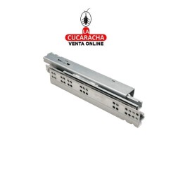 GUIA METALICA CAJONES EXTRACCION TOTAL AUTOCIERRE SUAVE MODELO 42.