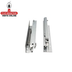 GUIA METALICA CAJONES EXTRACCION TOTAL AUTOCIERRE SUAVE MODELO 42.