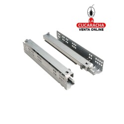 GUIA METALICA CAJONES EXTRACCION TOTAL AUTOCIERRE SUAVE MODELO 42.