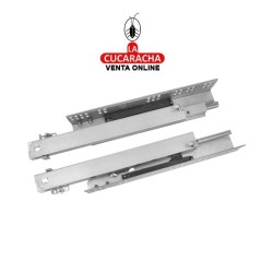 GUIA METALICA CAJONES EXTRACCION TOTAL APERTURA PRESION AUTOCIERRE SUAVE MODELO 45.