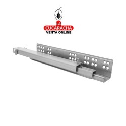 GUIA METALICA CAJONES EXTRACCION TOTAL APERTURA PRESION AUTOCIERRE SUAVE MODELO 45.